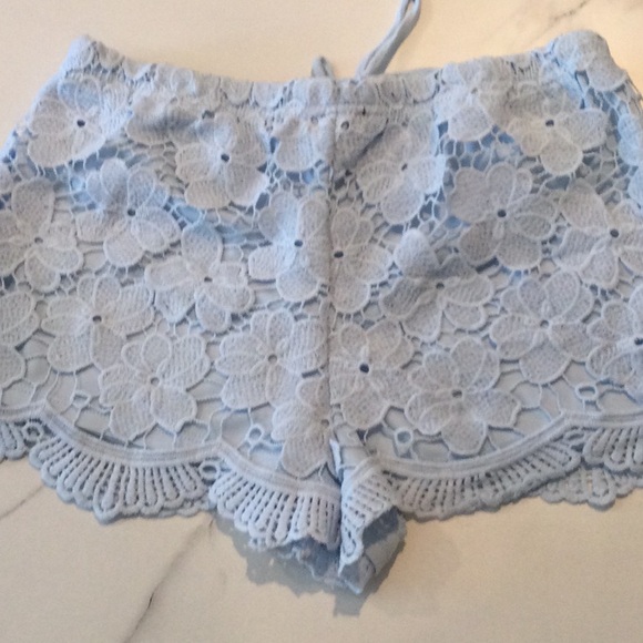 Forever 21 light blue lace shorts, XS - Picture 4 of 4